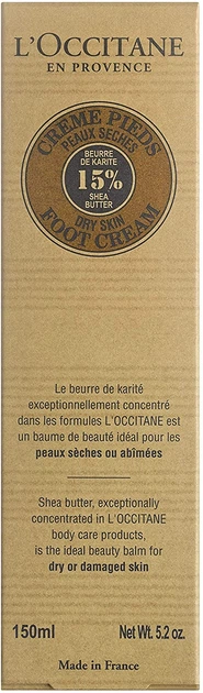 Krem do stóp L'Occitane en Provence Karite 150 ml (3253581575253) - obraz 2