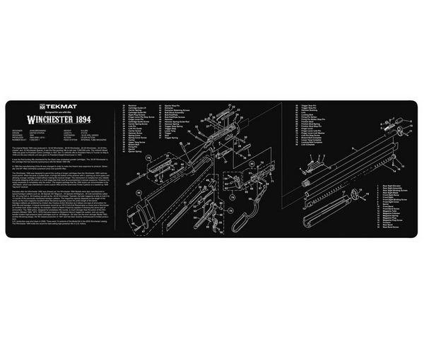 Коврик TekMat 30 см x 91 см с чертежом Winchester 1894 для чистки оружия 2000000022086 - изображение 1
