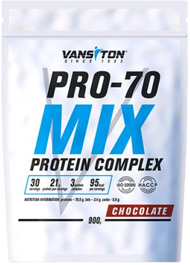 Протеїн Vansiton Pro-70 900 г Chocolate (4820106592317) - зображення 1