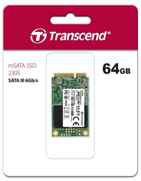 SSD диск Transcend 230S 64GB mSATA 3D NAND TLC (TS64GMSA230S) - зображення 2