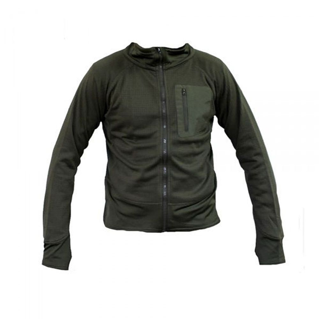 Тактическая флисовая рубашка MIL-TEC THERMOFLEECE OD L Зеленый (10922001) - изображение 1