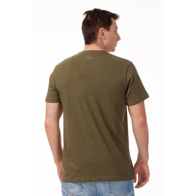 Футболка Magnum Essential T-Shirt OLIVE GREY MELANGE S Зелений (MGETOGM) - зображення 2