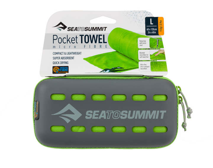Рушник SeaToSummit Pocket Towel L Lime - Фото 3 Рушник SeaToSummit Pocket Towel L Lime - изображение 3