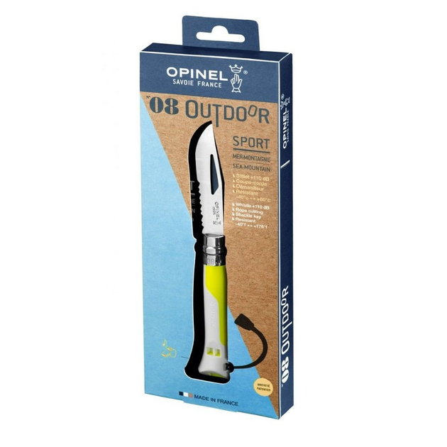 Ніж Opinel №8 Outdoor Fluo Yellow (002320) - зображення 2