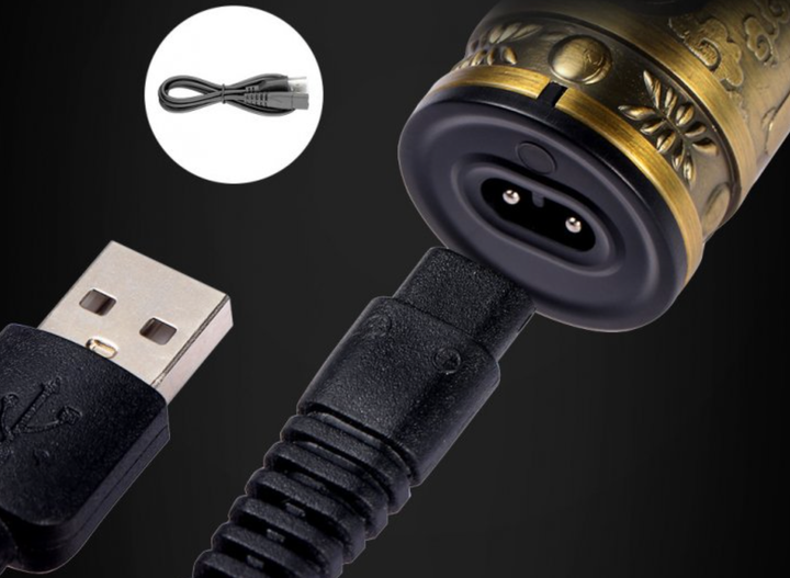 Профессиональная машинка для стрижки волос, бороды, усов VGR Pro V-082i USB триммер окантовочная беспроводная 1500mAh Black (V-082-TG) - изображение 6