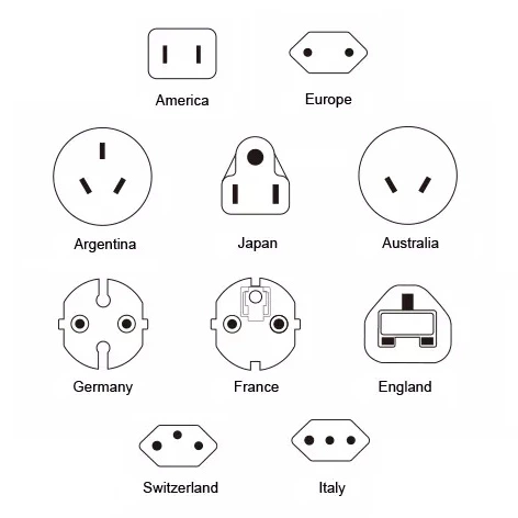 Мережевий універсальний адаптер 4 USB + Type-C Розетка для подорожей (EU, UK, USA) M+ NA1 - зображення 3