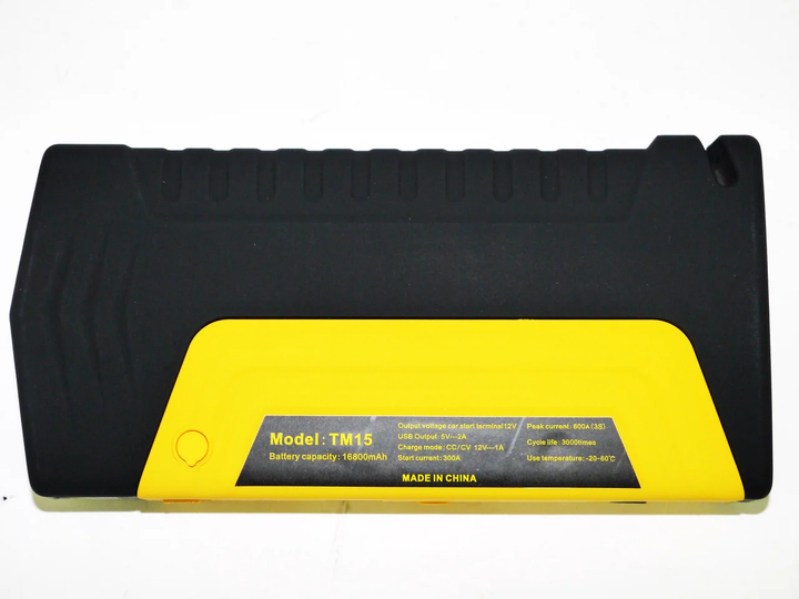 Пускозарядное устройство повер банк Car jump starter TM15 для машины 16800mAh 2хUSB с фонариком - изображение 3