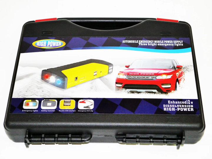 Пускозарядное устройство повер банк Car jump starter TM15 для машины 16800mAh 2хUSB с фонариком - изображение 5