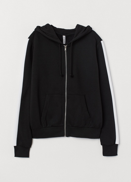 Толстовка H&M XS Черный 0682550_бел. полоска_01 - изображение 1