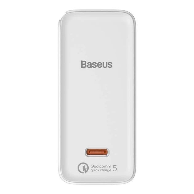 Блок питания Baseus GaN2 100W Quick Charge 5.0 |1xType-C, QC/PD, 5A| + кабель USB-C 100W для MacBook/Huawei/Samsung/Asus/Google/Lenovo white - Фото 5 Блок питания Baseus GaN2 100W Quick Charge 5.0 |1xType-C, QC/PD, 5A| + кабель USB-C 100W для MacBook/Huawei/Samsung/Asus/Google/Lenovo white - изображение 5
