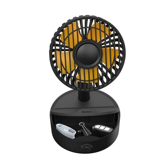 Вентилятор Baseus Hermit desktop wireless charger with oscillating fan |10W Qi| з бездротовою зарядкою для Android|iOS - зображення 5