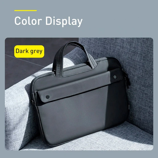 Сумка для ноутбука BASEUS Basics Series 16" Shoulder Computer Bag Dark Grey (LBJN-16H) - изображение 7