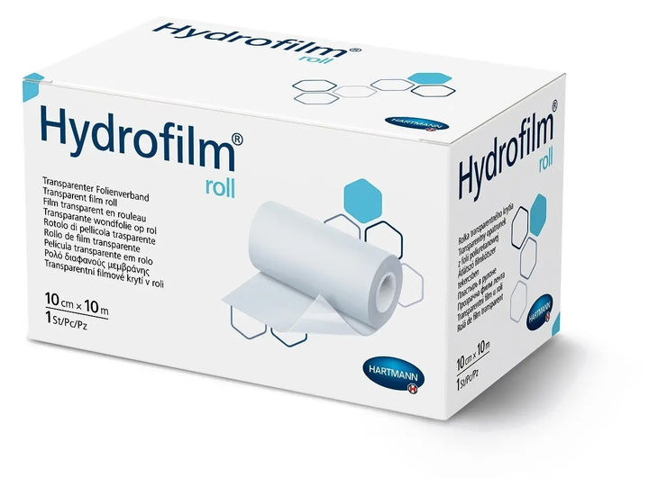 Повязка пленочная прозрачная Hydrofilm Roll 10см х 10м 1шт - изображение 1