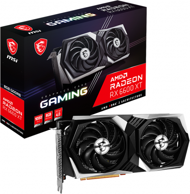 Видеокарта MSI PCI-Ex Radeon RX 6600 XT Gaming 8GB GDDR6 (128bit
