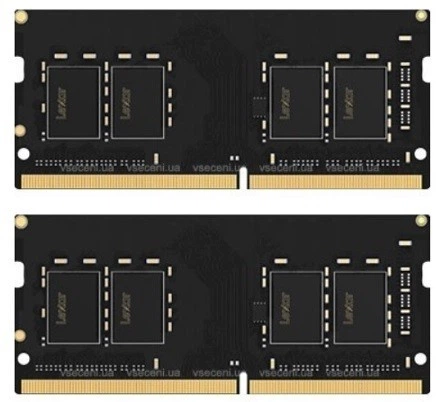 16GB×2 DDR4 3200MHz　32GB Оперативна пам'ять Lexar SODIMM DDR4 32Gb (2*16Gb) 3200MHz PC4