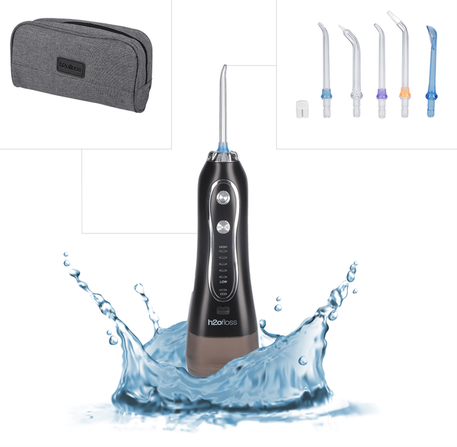Іригатор H2ofloss Travel Kit HF-6 Black - зображення 2