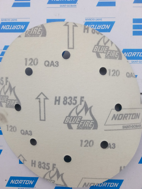 Диск шліфувальний NORTON H835 8Н 203 мм Р120 - зображення 2