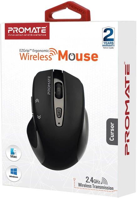 Миша Promate Cursor Wireless Black (cursor.black) - зображення 7