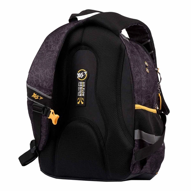 Рюкзак шкільний YES Street style TS-64 19 л 43 × 31 × 14 см чорний (554683) - зображення 2