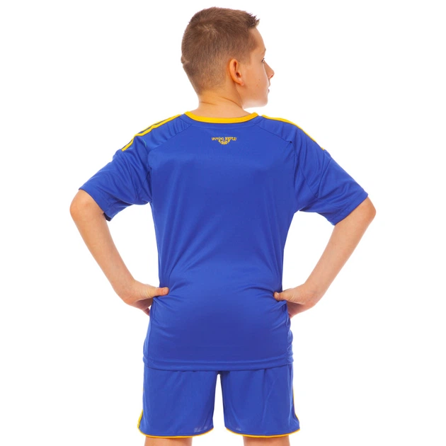 Форма футбольная детская с символикой сборной УКРАИНА SP-Sport CO-1006-UKR-13 (полиэстер, размер L-28, цвет синий) - изображение 2