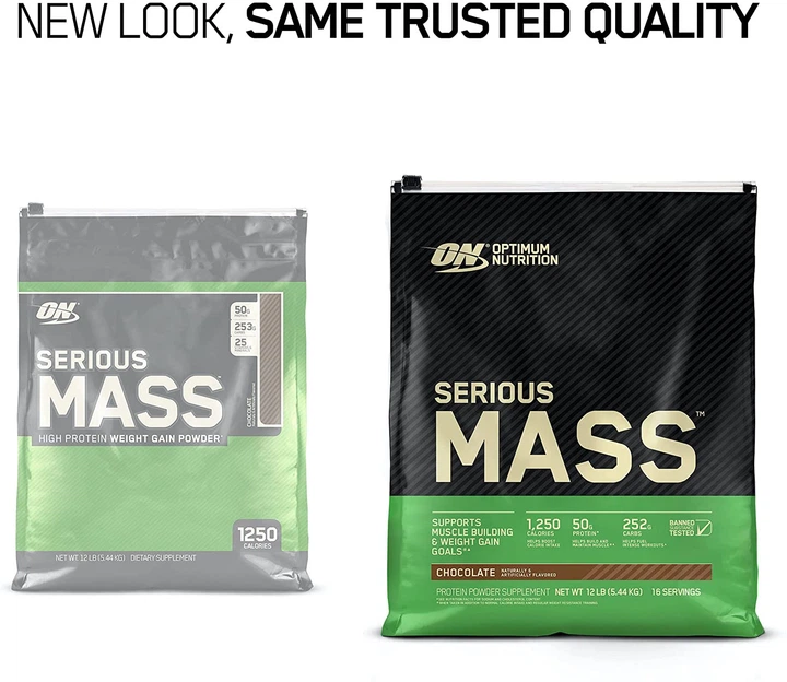 Гейнер Optimum Nutrition Serious Mass 5450 г Шоколад (4384301061) - изображение 2