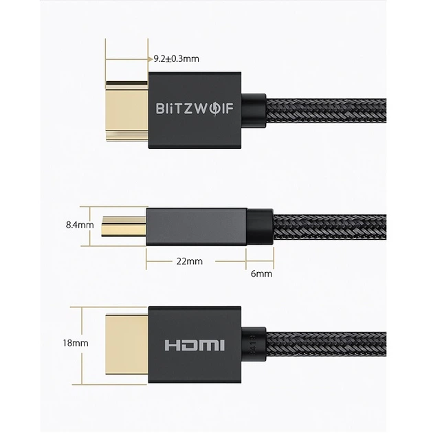 Кабель BlitzWolf BW-HDC1 1M - изображение 6