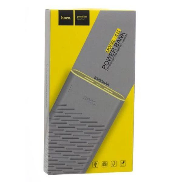 УМБ Hoco B31 Rege 20000 mAh Gray - изображение 4