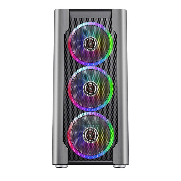 Корпус 1stPlayer DX-4R1-PLUS-BK Color LED Black без БП - изображение 2