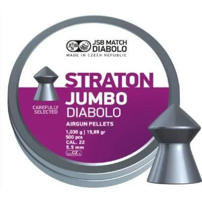Кулі пневм JSB Diablo Jumbo Straton 5,5 мм 1,030 гр. (500 шт / уп) - зображення 1
