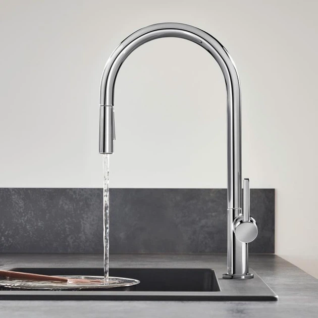 Hansgrohe TALIS M54 змішувач для кухні, одноважільний, 210, з витяжним душем, 2jet, sBox, хром - зображення 3