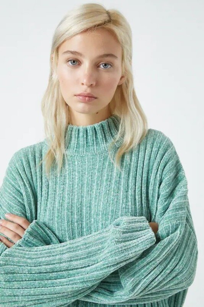 Pull and bear outlet green sweater