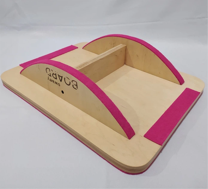 Балансир SwaeyBoard 50х35х10 см малиновий балансборд - зображення 4