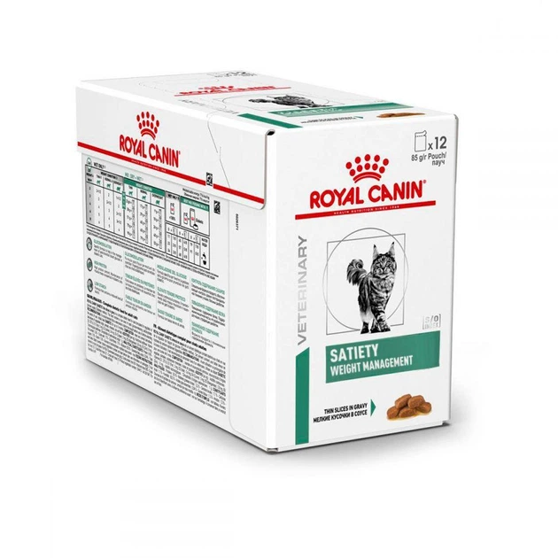 Лечебный влажный корм для котов Royal Canin Satiety Weight Management 85 г - изображение 2