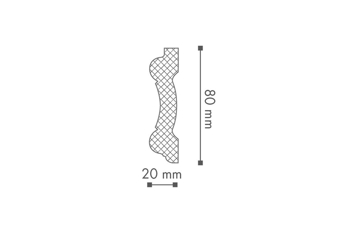 Молдинг NMC Arstyl Z1550 (80x20)мм - Фото 2 Молдинг NMC Arstyl Z1550 (80x20)мм - изображение 2