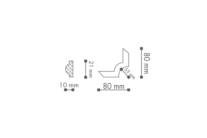 Угловой элемент для молдинга NMC Arstyl SP2-4 (80×80) мм - изображение 3