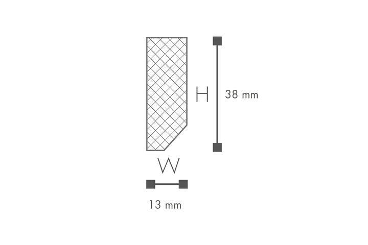 Молдинг NMC Wallstyl FT1 (38х13)мм - изображение 2
