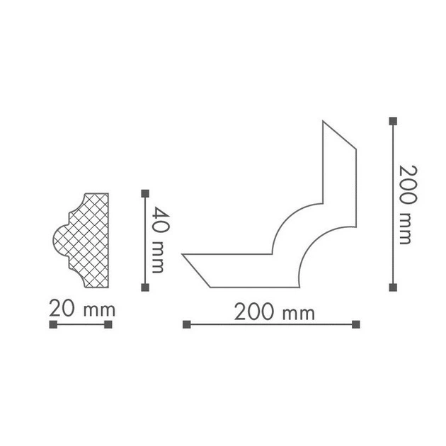 Угол молдинга Z10 NMC Arstyl Z102 - изображение 2