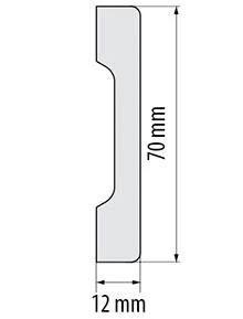 Плинтус Cezar LPC-37 (70x12)мм - изображение 2