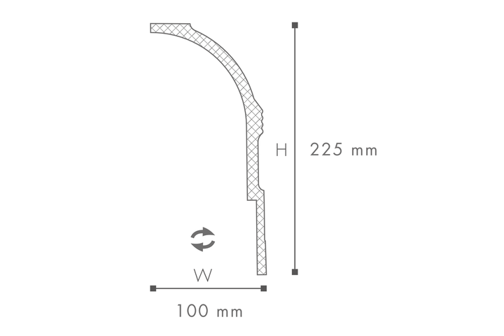 Карниз NMC Arstyl AD22 (225x100)мм - изображение 4