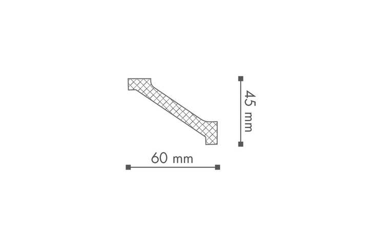 Карниз NMC Wallstyl WT1 (45x60)мм - Фото 2 Карниз NMC Wallstyl WT1 (45x60)мм - изображение 2