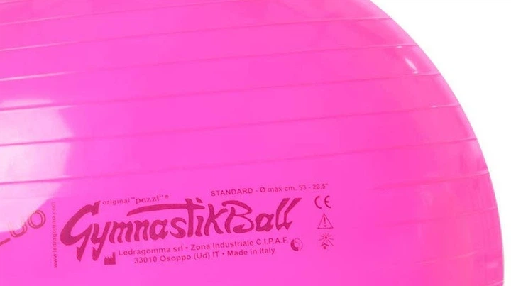 Мяч 65 см Gymnastik Ball Standard FLUO фуксия люм Ledragomma L 61 - изображение 2