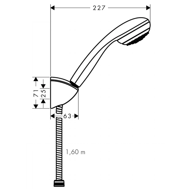 Лейка для душа Hansgrohe Crometta 85 пластик, хром (27577000) - изображение 2