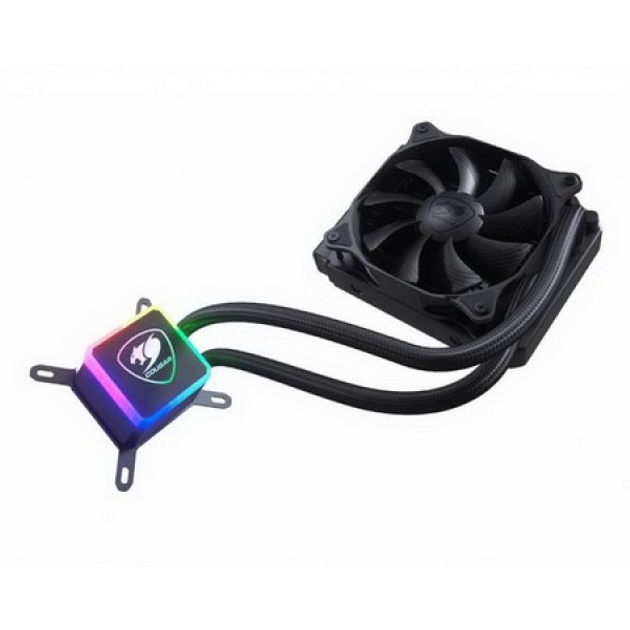 Система водяного охлаждения Cougar Aqua 120 RGB, Intel:775/1151/1155/1156/1366/2011/2066, AMD:AM4/FM2/FM1/AM3+/AM3/AM2+/AM2, 154х120х27мм, 4-pin - изображение 1