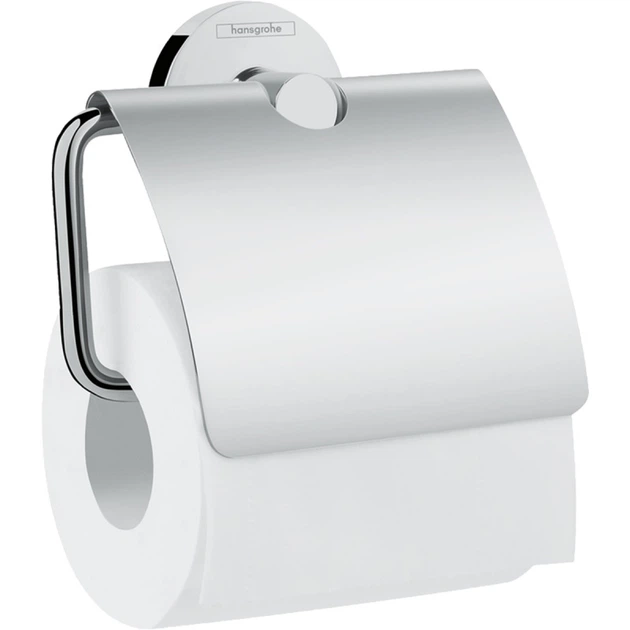 Бумаготримач із кришкою Hansgrohe Logis (колір - хром) (41723000) - Фото 3 Бумаготримач із кришкою Hansgrohe Logis (колір - хром) (41723000) - зображення 3