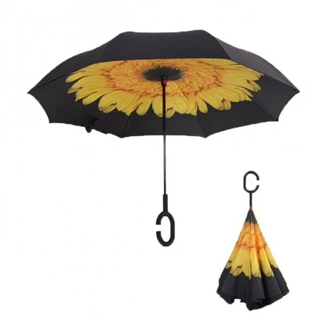 Умный зонт Up-Brella Желтый Цветок (2907-7783) - Фото 3 Умный зонт Up-Brella Желтый Цветок (2907-7783) - изображение 3