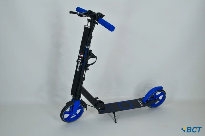 Самокат Maraton Rider с ручным тормозом и амортизатором синий (306927678) - изображение 3