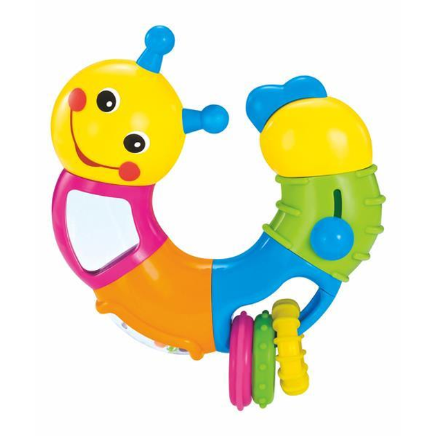 Погремушка Hola Toys Веселый червячок (KID_786B) 18 x 7 x 18 см – фото ...