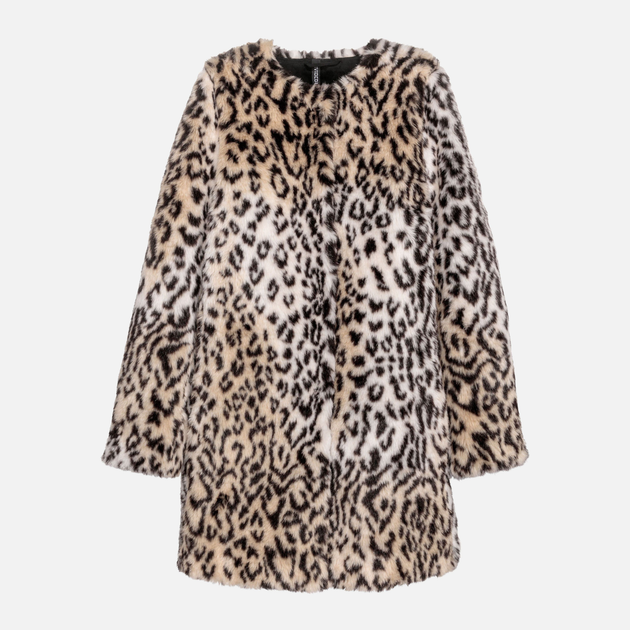 Эко шуба женская H&M 5491136-AAON 34 Леопардовая (DD3000000033623) 