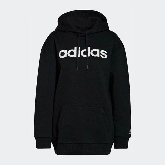 Худи женское Adidas W Lin Ov Fl Hd GS1342 XS Black (4064055370613) - изображение 4