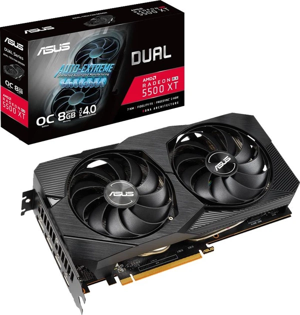 Видеокарта Asus PCI-Ex Radeon RX 5500 XT EVO OC 8GB GDDR6 (128bit